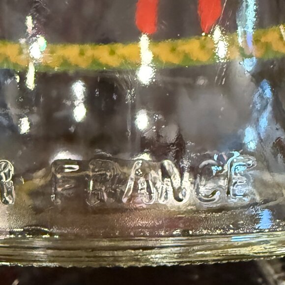 Vintage French Milk Bottle with Christmas Cow - Picture 8 of 11